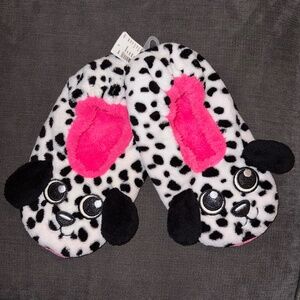 Justice Girls Dalmation Dog Puppy Slippers | Large (7-9) | NWT | Pre-Walmart Era